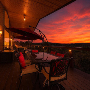 Back Deck Night View