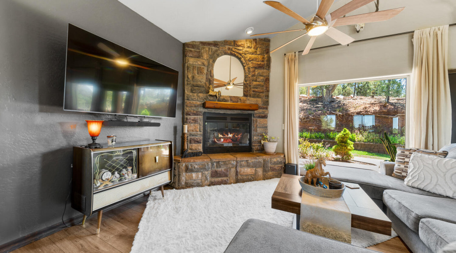Cozy Gas Fireplace
