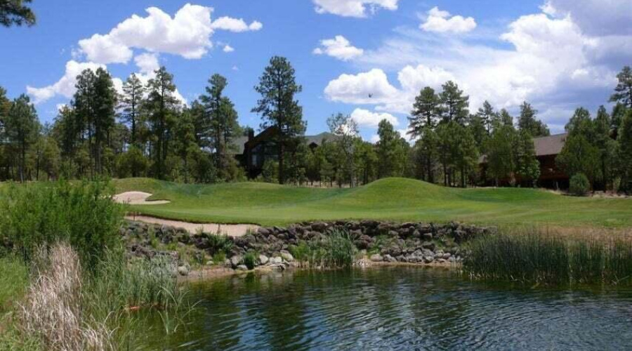 Golf Course with ponds