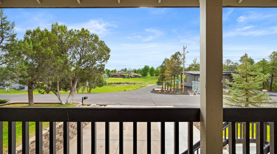 Front Deck View Of Golf Course