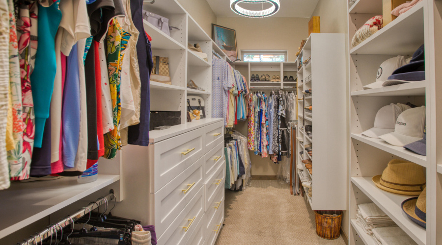 Primary closet