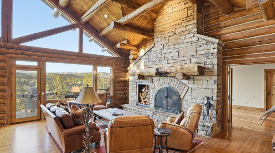 Great room fireplace