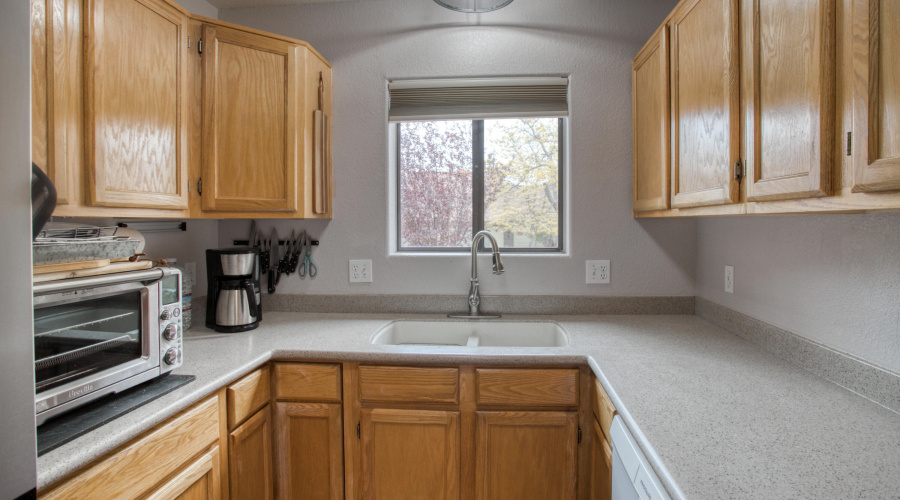 Kitchen views of front patio