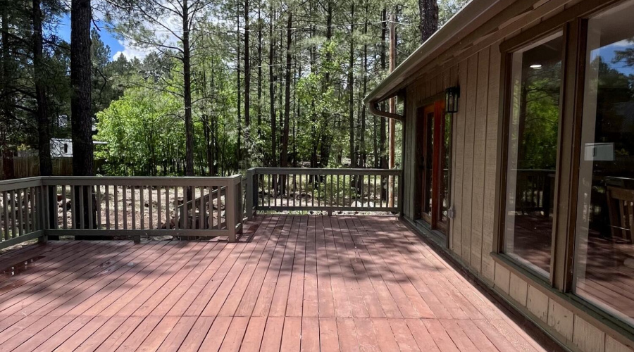 Rear deck