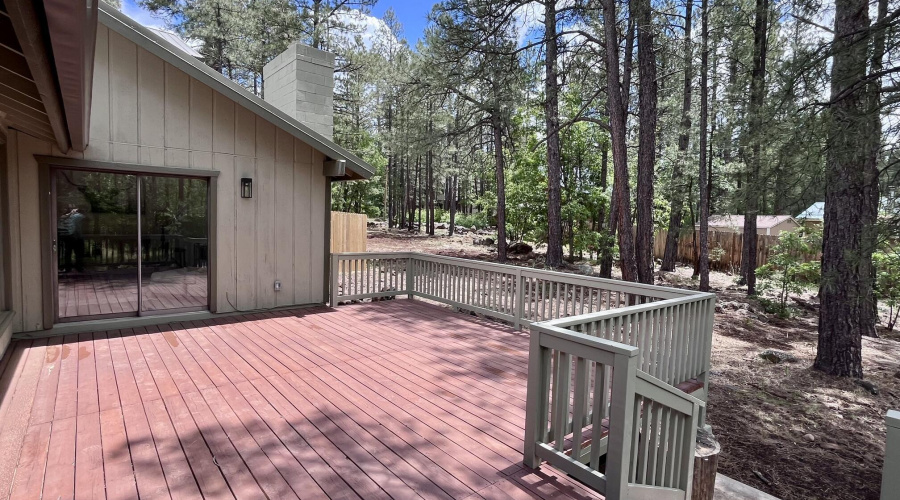 Rear deck