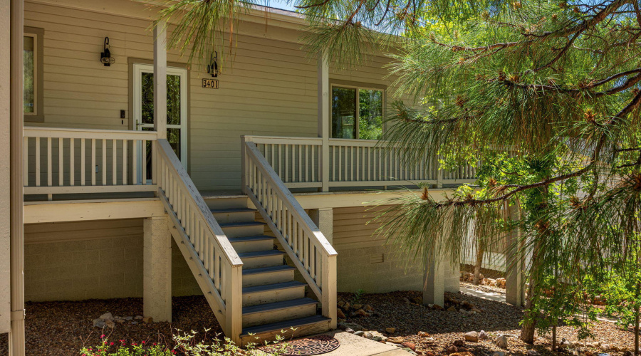 Front covered deck