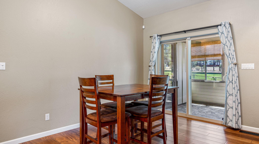 Dining area off kitchen & Living Room