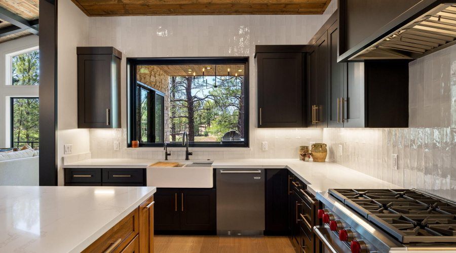 Kitchen to Covered back deck