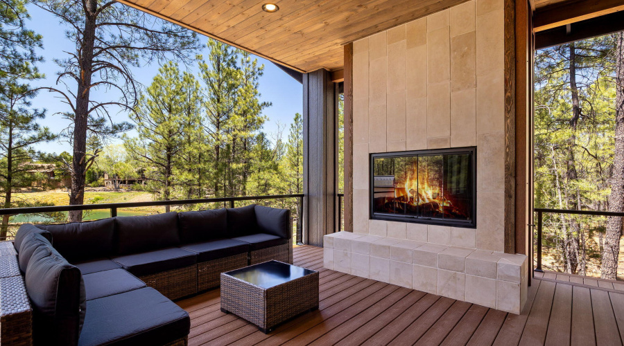 Back Deck Fireplace