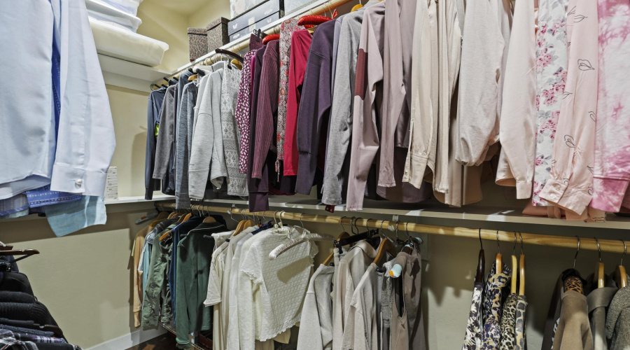 Master walk in closet
