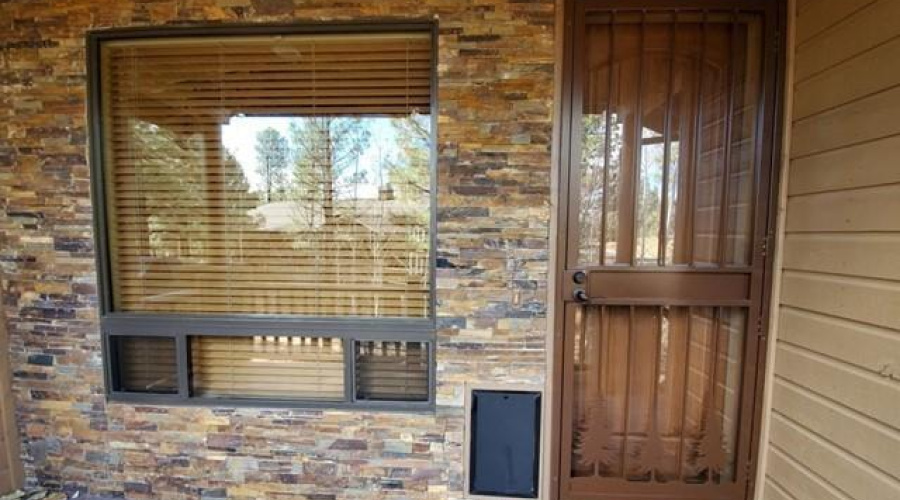 Front Porch with Dog Door