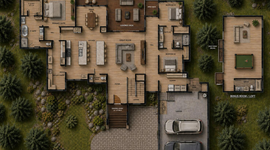 Correct Floorplan Rendering Roush