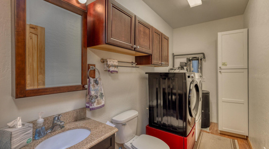 Basement 1/2 bath and laundry