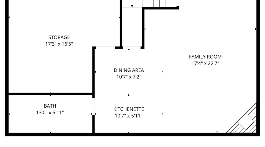 Basement 3rd bed/guest room floorplan