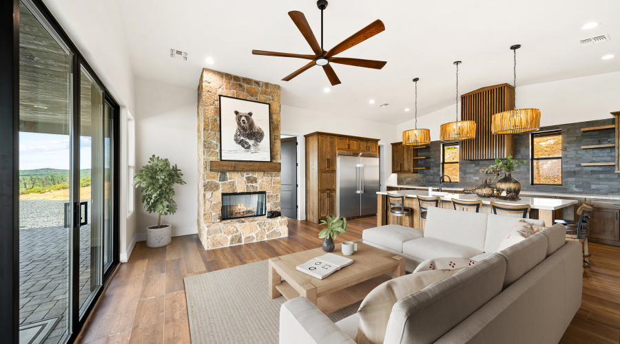 Virtual Staged Living Room