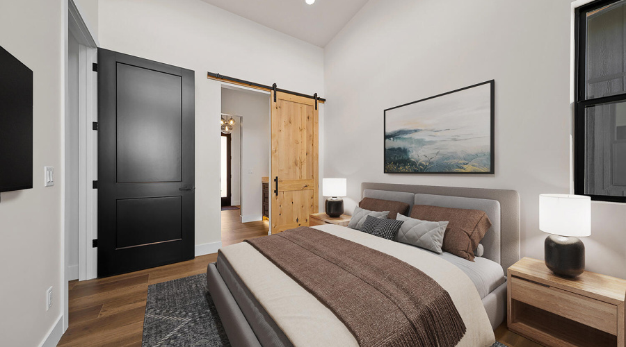 Virtually Stages Casita Bedroom