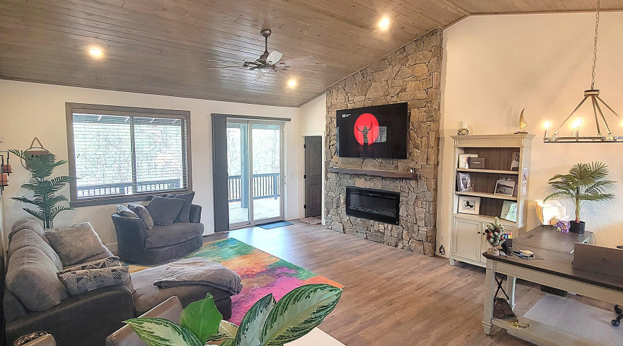 Living Room Fireplace Office and a bit o