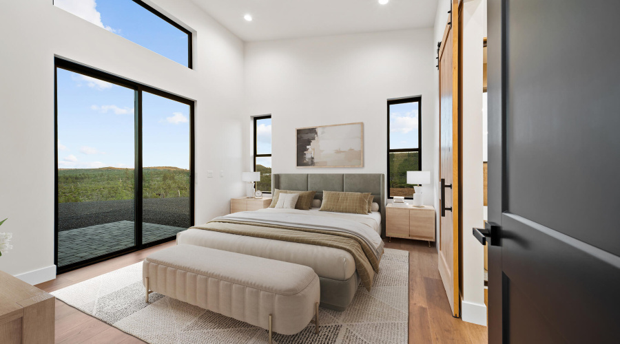 Virtual Staged Primary Bedroom