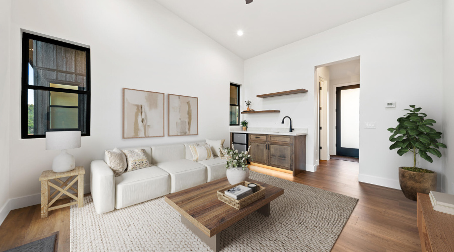 Virtually Staged Attached Casita