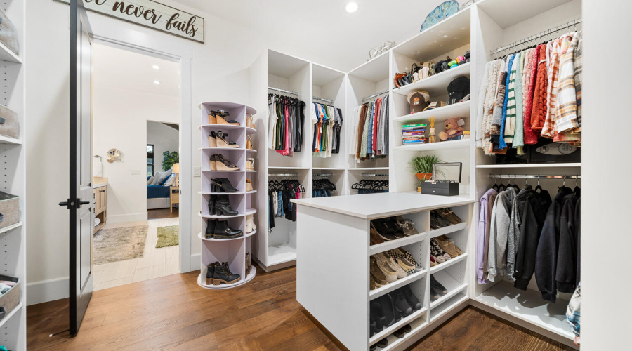 Well Appointed Walk-In Closet