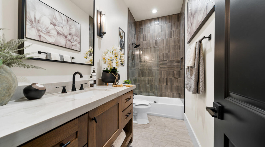 Designer-Inspired Spa Bathroom