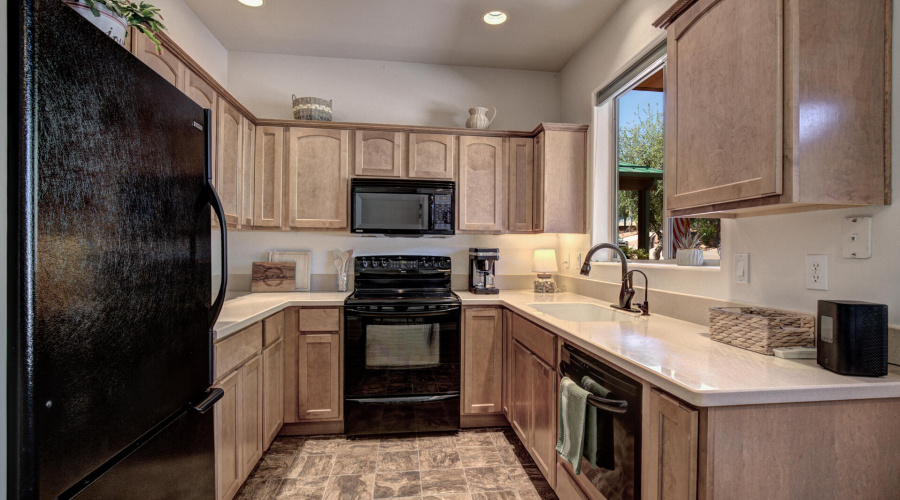 Kitchen with Corian Countertops