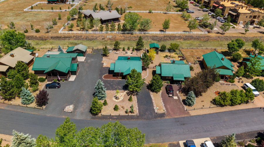 AERIAL VIEW FROM THE FRONT