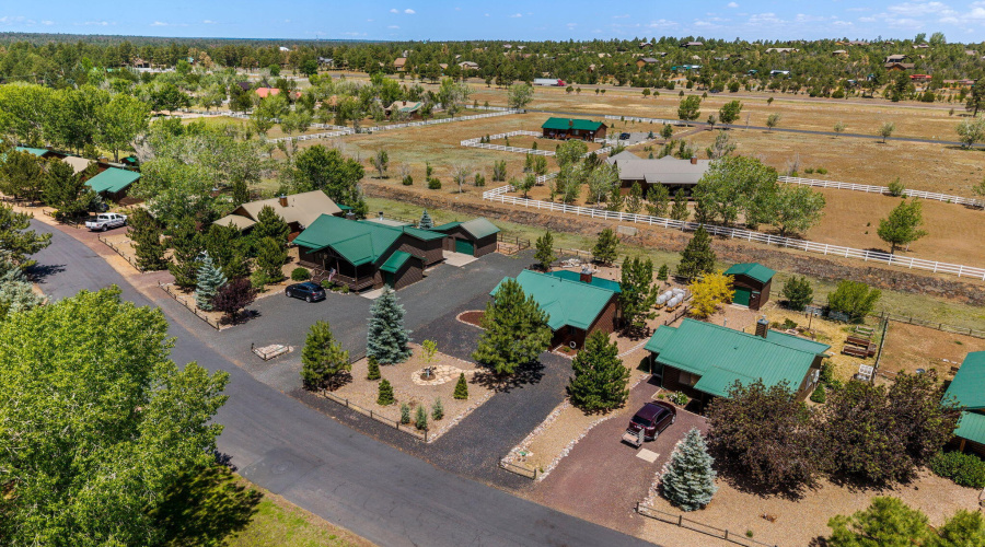 AERIAL VIEW FROM THE FRONT