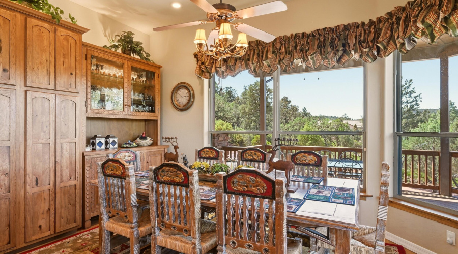 Dining Room w View