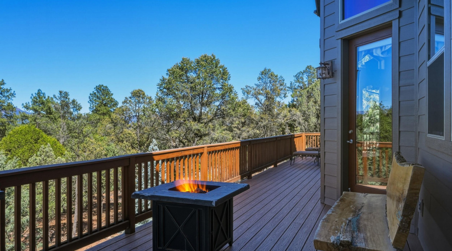 North facing deck