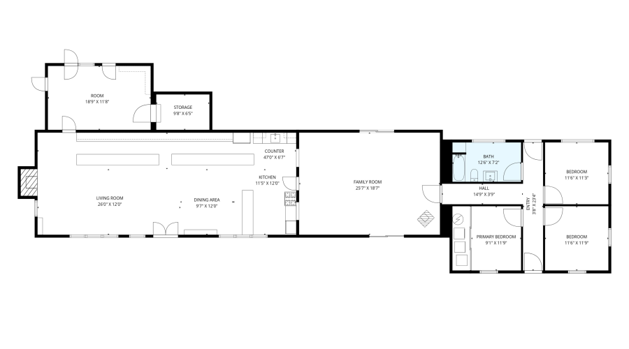 Hoghland General Store - Approx. 2471 sqft