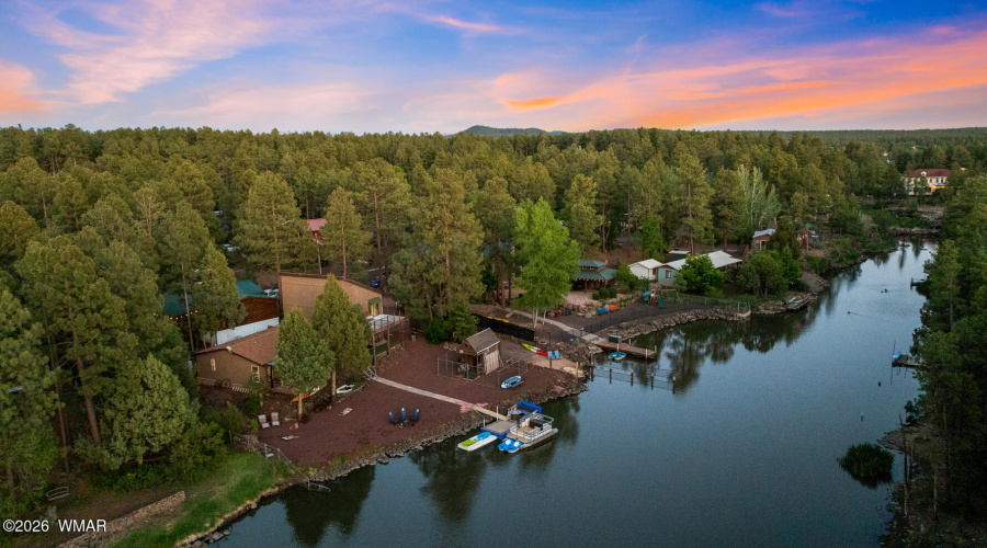 Aerial Of Rainbow Lake