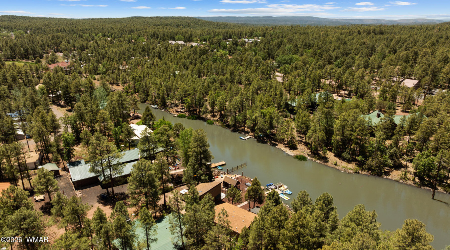 Aerial of Rainbow Lake