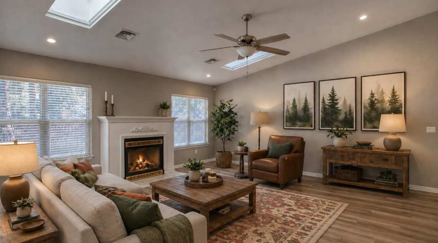 Living Room-Virtually Staged