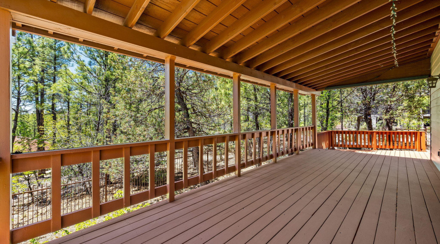 Spacious Covered Back Deck