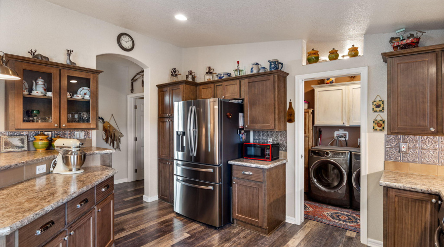 Lots of cabinets and counter space