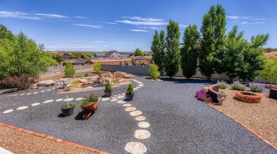 Back yard & views
